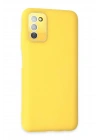 Mey İthalat®  Samsung Galaxy A03S Kılıf Lansman Glass Kapak - Sarı