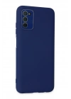 Mey İthalat®  Samsung Galaxy A03S Kılıf Lansman Glass Kapak - Sky Blue