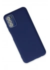 Mey İthalat®  Samsung Galaxy A03S Kılıf Lansman Glass Kapak - Sky Blue