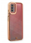 Mey İthalat®  Samsung Galaxy A03S Kılıf Liva Lens Silikon - Rose
