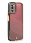 Mey İthalat®  Samsung Galaxy A03S Kılıf Liva Lens Silikon - Yeşil