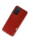 Mey İthalat®  Samsung Galaxy A03S Kılıf Loop Deri Silikon - Kırmızı