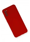 Mey İthalat®  Samsung Galaxy A03S Kılıf Nano içi Kadife Silikon - Kırmızı