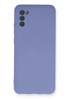 Mey İthalat®  Samsung Galaxy A03S Kılıf Nano içi Kadife Silikon - Lila
