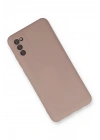 Mey İthalat®  Samsung Galaxy A03S Kılıf Nano içi Kadife Silikon - Pudra