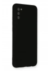 Mey İthalat®  Samsung Galaxy A03S Kılıf Nano içi Kadife Silikon - Siyah