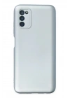 Mey İthalat®  Samsung Galaxy A03S Kılıf Nano içi Kadife Silikon - Sky Blue