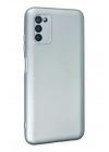 Mey İthalat®  Samsung Galaxy A03S Kılıf Nano içi Kadife Silikon - Sky Blue