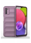 Mey İthalat®  Samsung Galaxy A03S Kılıf Optimum Silikon - Mor