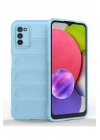 Mey İthalat®  Samsung Galaxy A03S Kılıf Optimum Silikon - Sky Blue