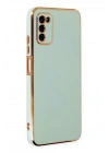 Mey İthalat®  Samsung Galaxy A03S Kılıf Volet Silikon - Açık Yeşil