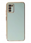 Mey İthalat®  Samsung Galaxy A03S Kılıf Volet Silikon - Açık Yeşil