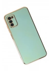 Mey İthalat®  Samsung Galaxy A03S Kılıf Volet Silikon - Açık Yeşil
