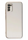 Mey İthalat®  Samsung Galaxy A03S Kılıf Volet Silikon - Beyaz