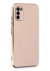 Mey İthalat®  Samsung Galaxy A03S Kılıf Volet Silikon - Pembe