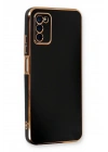 Mey İthalat®  Samsung Galaxy A03S Kılıf Volet Silikon - Siyah