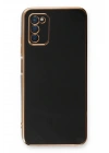 Mey İthalat®  Samsung Galaxy A03S Kılıf Volet Silikon - Siyah