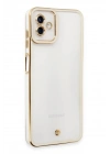 Mey İthalat®  Samsung Galaxy A04 Kılıf Liva Lens Silikon - Beyaz