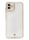 Mey İthalat®  Samsung Galaxy A04 Kılıf Liva Lens Silikon - Beyaz