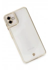 Mey İthalat®  Samsung Galaxy A04 Kılıf Liva Lens Silikon - Beyaz