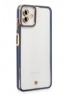 Mey İthalat®  Samsung Galaxy A04 Kılıf Liva Lens Silikon - Mavi