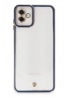 Mey İthalat®  Samsung Galaxy A04 Kılıf Liva Lens Silikon - Mavi