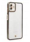 Mey İthalat®  Samsung Galaxy A04 Kılıf Liva Lens Silikon - Siyah