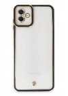Mey İthalat®  Samsung Galaxy A04 Kılıf Liva Lens Silikon - Siyah