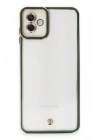 Mey İthalat®  Samsung Galaxy A04 Kılıf Liva Lens Silikon - Yeşil