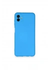 Mey İthalat®  Samsung Galaxy A04 Kılıf Nano içi Kadife Silikon - Mavi