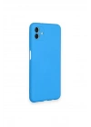 Mey İthalat®  Samsung Galaxy A04 Kılıf Nano içi Kadife Silikon - Mavi