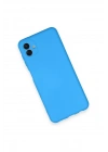 Mey İthalat®  Samsung Galaxy A04 Kılıf Nano içi Kadife Silikon - Mavi