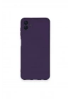 Mey İthalat®  Samsung Galaxy A04 Kılıf Nano içi Kadife Silikon - Mor