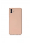 Mey İthalat®  Samsung Galaxy A04 Kılıf Nano içi Kadife Silikon - Pudra
