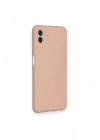 Mey İthalat®  Samsung Galaxy A04 Kılıf Nano içi Kadife Silikon - Pudra