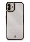Mey İthalat®  Samsung Galaxy A04E Kılıf Liva Lens Silikon - Siyah