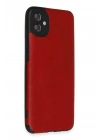 Mey İthalat®  Samsung Galaxy A04E Kılıf Loop Deri Silikon - Kırmızı