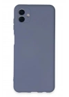 Mey İthalat®  Samsung Galaxy A04E Kılıf Nano içi Kadife Silikon - Gri
