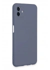 Mey İthalat®  Samsung Galaxy A04E Kılıf Nano içi Kadife Silikon - Gri