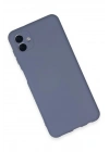 Mey İthalat®  Samsung Galaxy A04E Kılıf Nano içi Kadife Silikon - Gri
