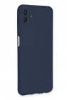 Mey İthalat®  Samsung Galaxy A04E Kılıf Nano içi Kadife Silikon - Lacivert