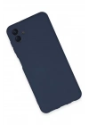 Mey İthalat®  Samsung Galaxy A04E Kılıf Nano içi Kadife Silikon - Lacivert