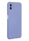 Mey İthalat®  Samsung Galaxy A04E Kılıf Nano içi Kadife Silikon - Lila