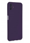 Mey İthalat®  Samsung Galaxy A04E Kılıf Nano içi Kadife Silikon - Mor