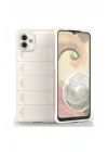 Mey İthalat®  Samsung Galaxy A04E Kılıf Optimum Silikon - Krem