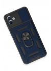 Mey İthalat®  Samsung Galaxy A04E Kılıf Pars Lens Yüzüklü Silikon - Lacivert