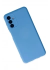 Mey İthalat®  Samsung Galaxy A04S Kılıf Nano içi Kadife Silikon - Mavi