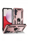 Mey İthalat®  Samsung Galaxy A04S Kılıf Sofya Yüzüklü Silikon Kapak - Rose