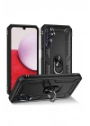 Mey İthalat®  Samsung Galaxy A04S Kılıf Sofya Yüzüklü Silikon Kapak - Siyah