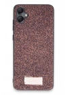 Mey İthalat®  Samsung Galaxy A05 Bright Simli Kapak - Derin Mor
